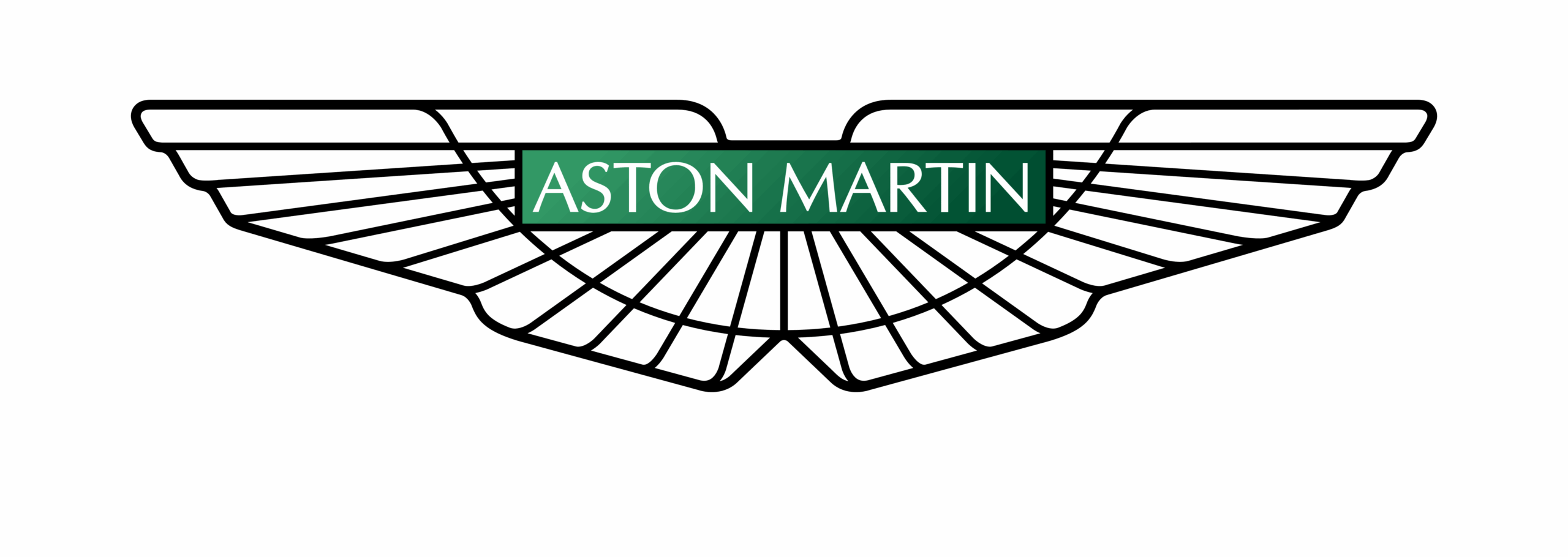 Aston martin logo representing the brand of cars serviced at Alfaan auto care Sharjah