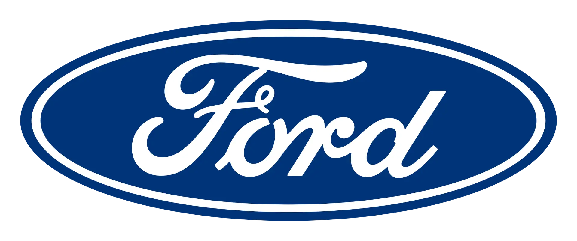 Ford logo representing the brand of cars serviced at Alfaan auto care Sharjah